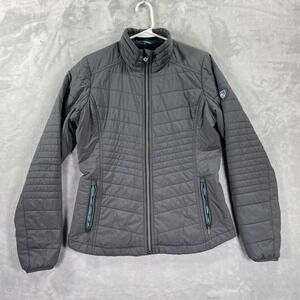 Women's Gray Quilted Jacket